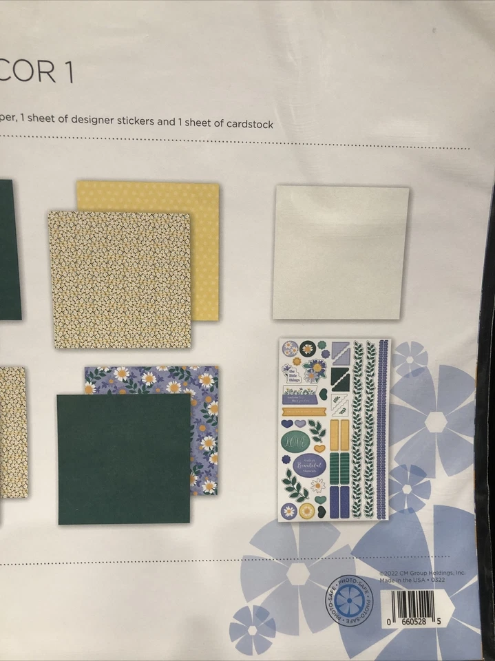 Creative Memories EveryDay Decor 1 pacote temático com adesivos novo em folha - Imagem 3 de 4