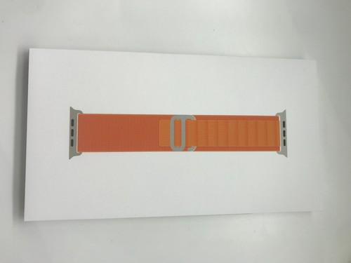 NEW in box Original Genuine Apple Watch 45MM 49mm Orange Alpine Loop Large - 第 1/5 張圖片