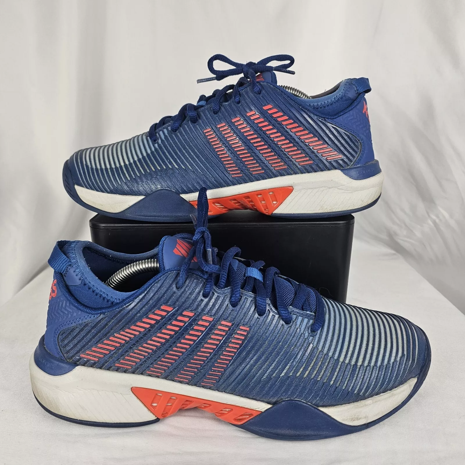 Chaussures de tennis basses homme K Swiss Hypercourt Supreme pointure 10 M 06615 049 bleu rouge