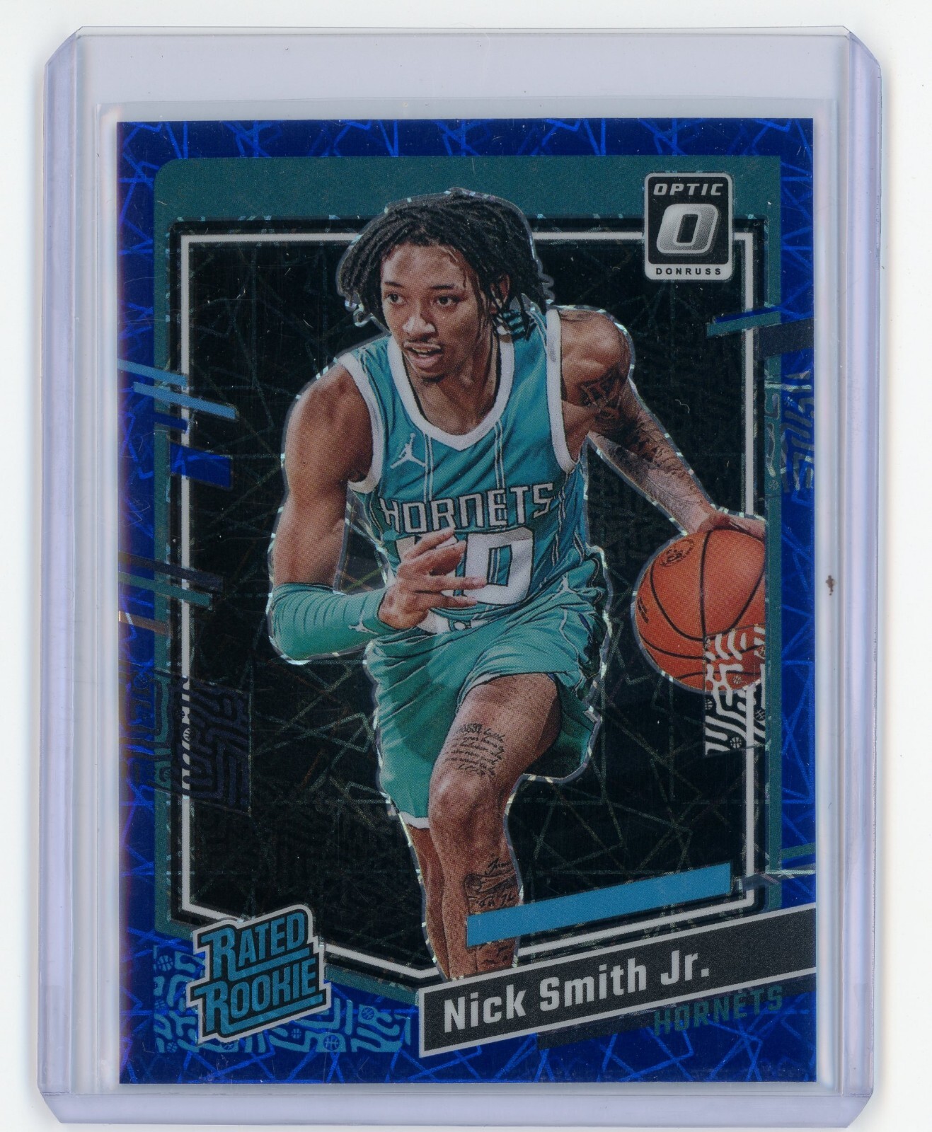 Nick Smith Jr 2023-24 Donruss Optic Rated Rookie Blue Velocity RC #224 Prizm