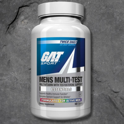 GAT SPORT MEN'S MULTI+TEST VITAMIN Multivitamin with Test Support 60 Tablets