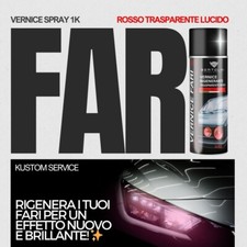 Vernice oscuramento Fari Spray oscurante auto moto tuning Fanali rosso per Fiat