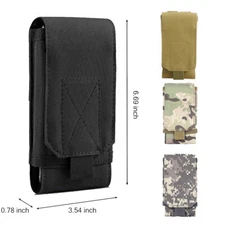 Tactical Universal Molle Cell Phone Pouch Holster Waist Belt Pack Bag Cover Case
