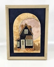 Vintage Depke Andres Art House Picture Paper Mixed Media NE Mosaic Collage 924-4