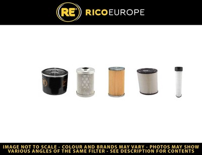 Filter Service Kit Fits VENIERI 3063 Air Oil Fuel w/Yanmar 4TNE88-EV1 Eng.