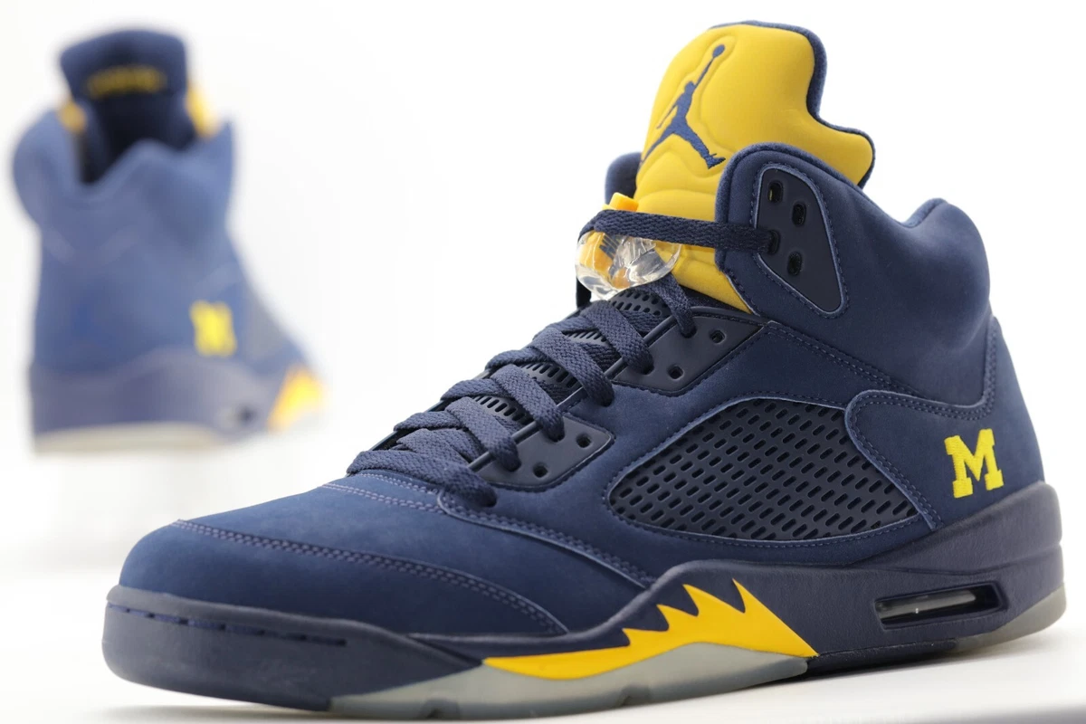 Jordan 5 2016 Michigan PE for Sale | Authenticity Guaranteed | eBay