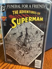 Adventures Of Superman #498 Funeral For A Friend 1 - 1993 DC comics