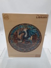 Wood Bests Creative Wooden Puzzles The Dragon's Library 300 Pieces Sealed F/S