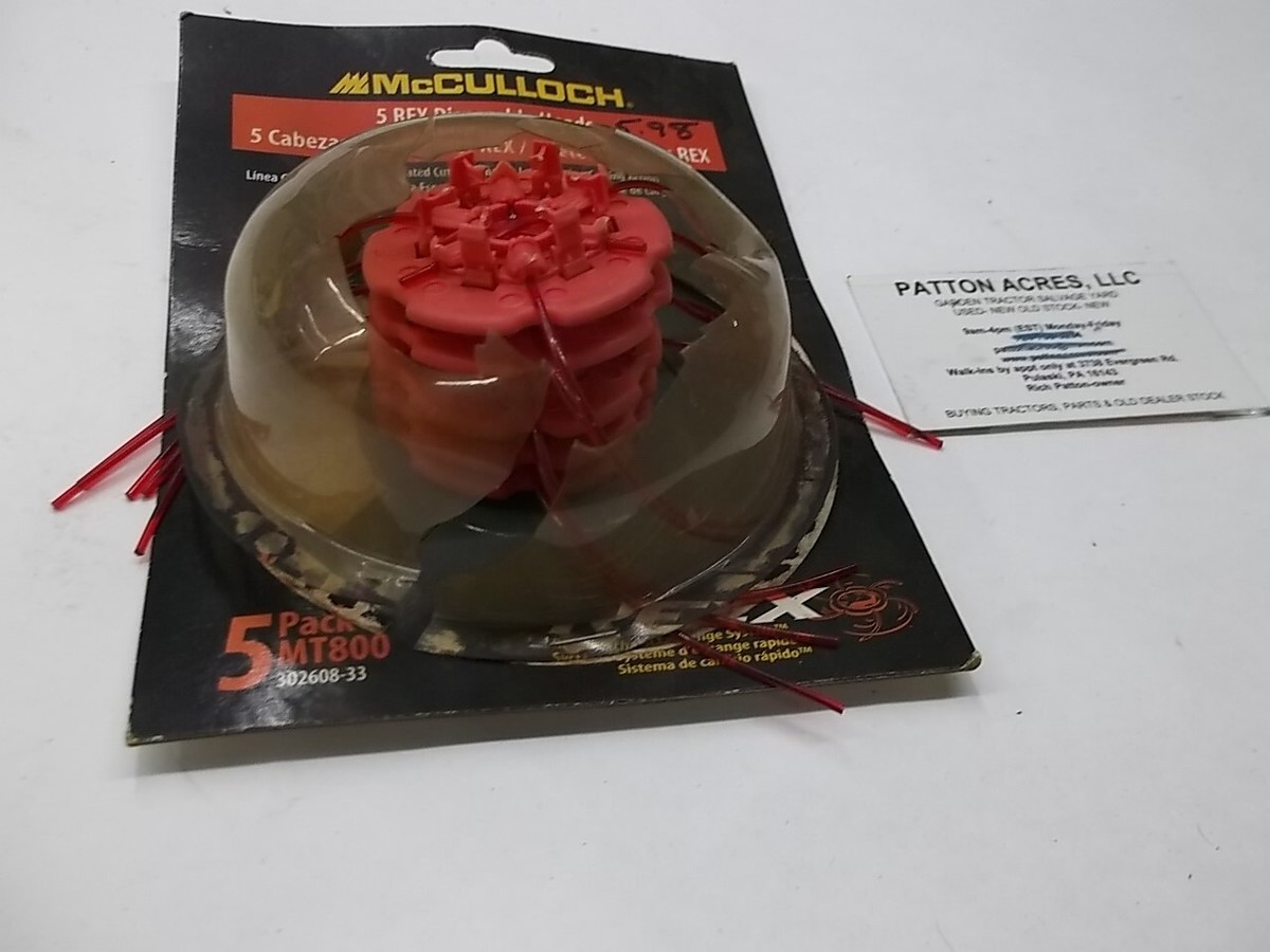 5 Rex Heads 302608-33 for McCulloch MT800 Trimmers | eBay