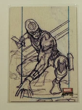 2018 Marvel Masterpieces Preliminary Art PA28 BULLSEYE Odds 1:12😍*