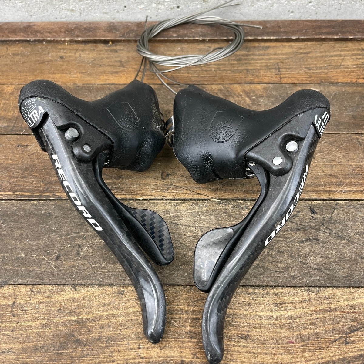 Campagnolo Record 10sシフター カーボン Campagnolo Record 10sp Carbon Mechanical Rim Brake Road