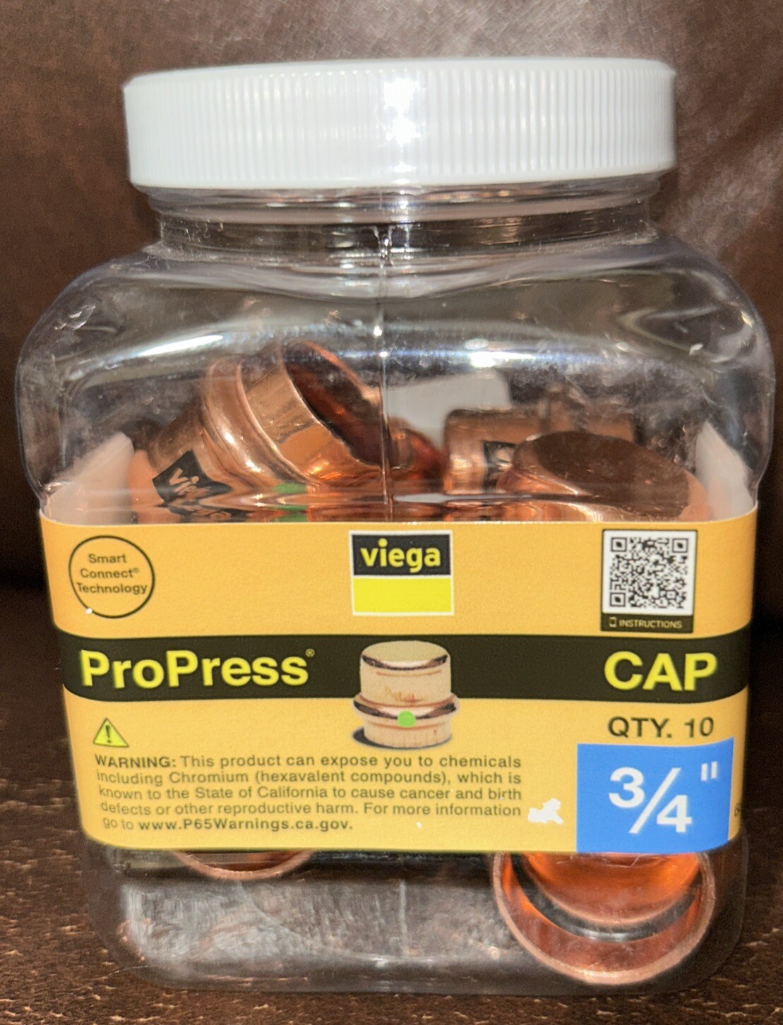 Viega ProPress 3/4"  Copper Cap Fitting 10pk New & Sealed Free Ship Part # 77450