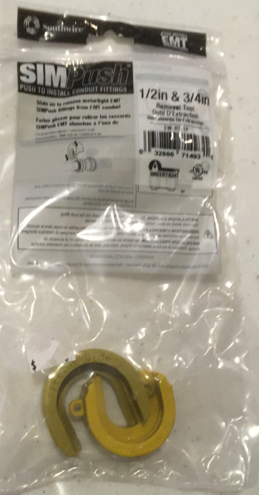 Simpush Southwire Simpush Conduit Fitting Removal Tool 1/2” And 3/4“ #EW-RT-1P ...