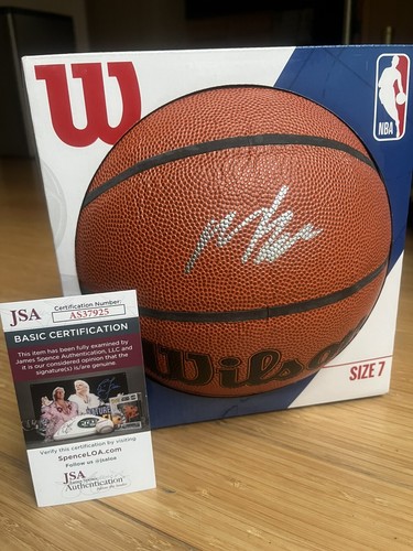 MATAS BUZELIS SIGNED OFFICIAL NBA BALL FULL SIZE BASKETBALL w/JSA COA BULLS