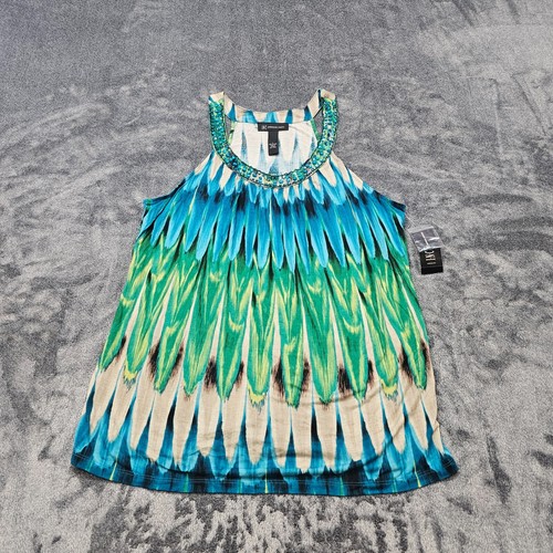 INC international concepts Parrot Suns Sleeveless blouse tank top womens Large - 第 1/8 張圖片