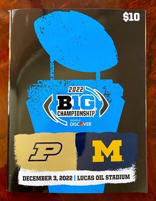 2022 Big Ten Football Championship game program Michigan