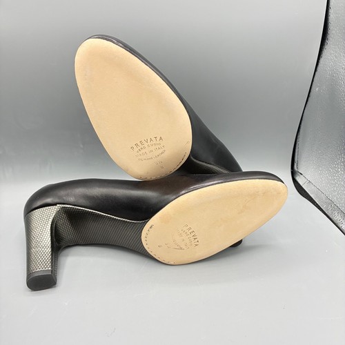 PREVATA: Women, Sz 9.5 B, Pump, Dress Casual Black/Silver, 3" Heel, Italy,NIB - Picture 6 of 8