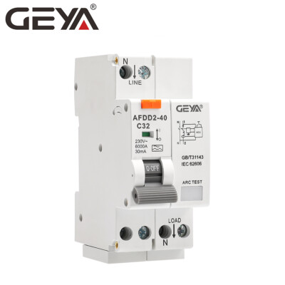 GEYA TypeA 2P 40A 30mA Arc Fault protective RCBO Fire Prevention Monitoring Unit