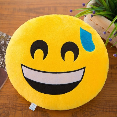 Emoticon Emoji Deko Sofa Kissen XXL - ca. 33x33 cm Ausdruck Sofakissen - Bild 8 von 24