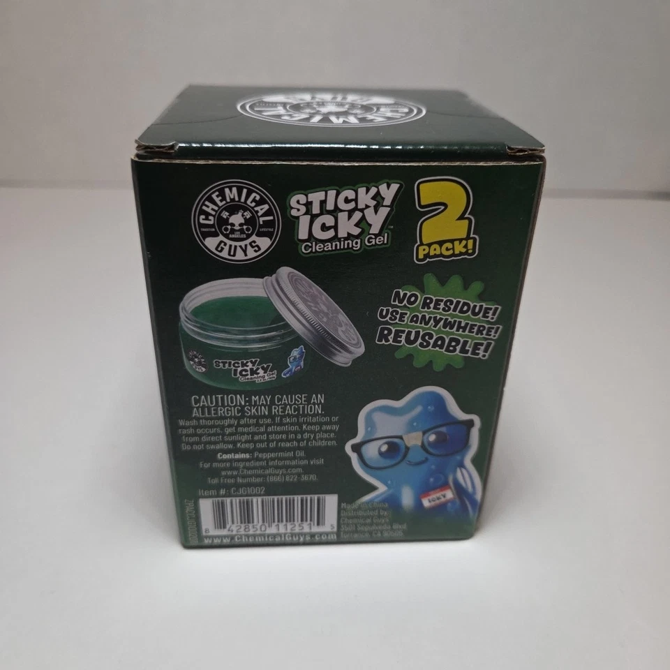 Chemical Guys Sticky Icky Gel de Limpeza Artic Fresh Pacote com 2 - Imagem 3 de 4