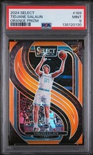 2024 PANINI SELECT ORANGE PRIZM #169 TIDJANE SALAUN ROOKIE RC 51/65 PSA 9
