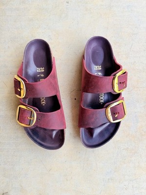 Birkenstock Arizona 38 Zinfandel New Zinfandel Sole 100% Leather