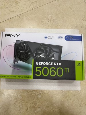* SEALED NEW* PNY NVIDIA GeForce RTX 5060 Ti 16GB Overclocked GDDR7 DLSS 4