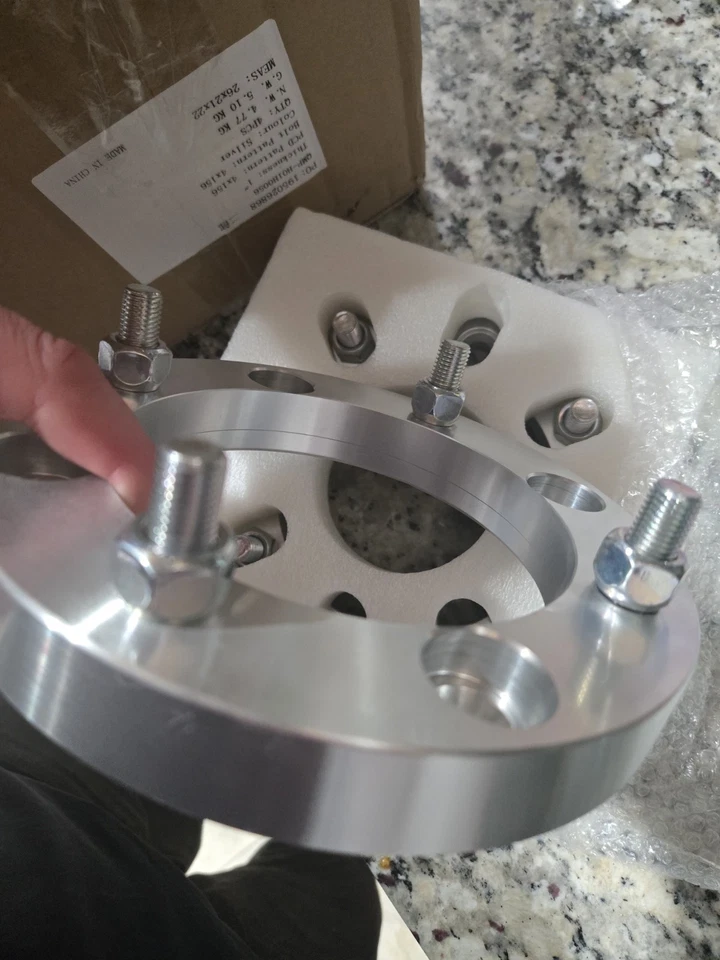 4x156mm ATV Wheel Spacers 1 Inch with 12x1.5 Studs, Fit For 2013+ Polaris Ranger - Image 4 of 4