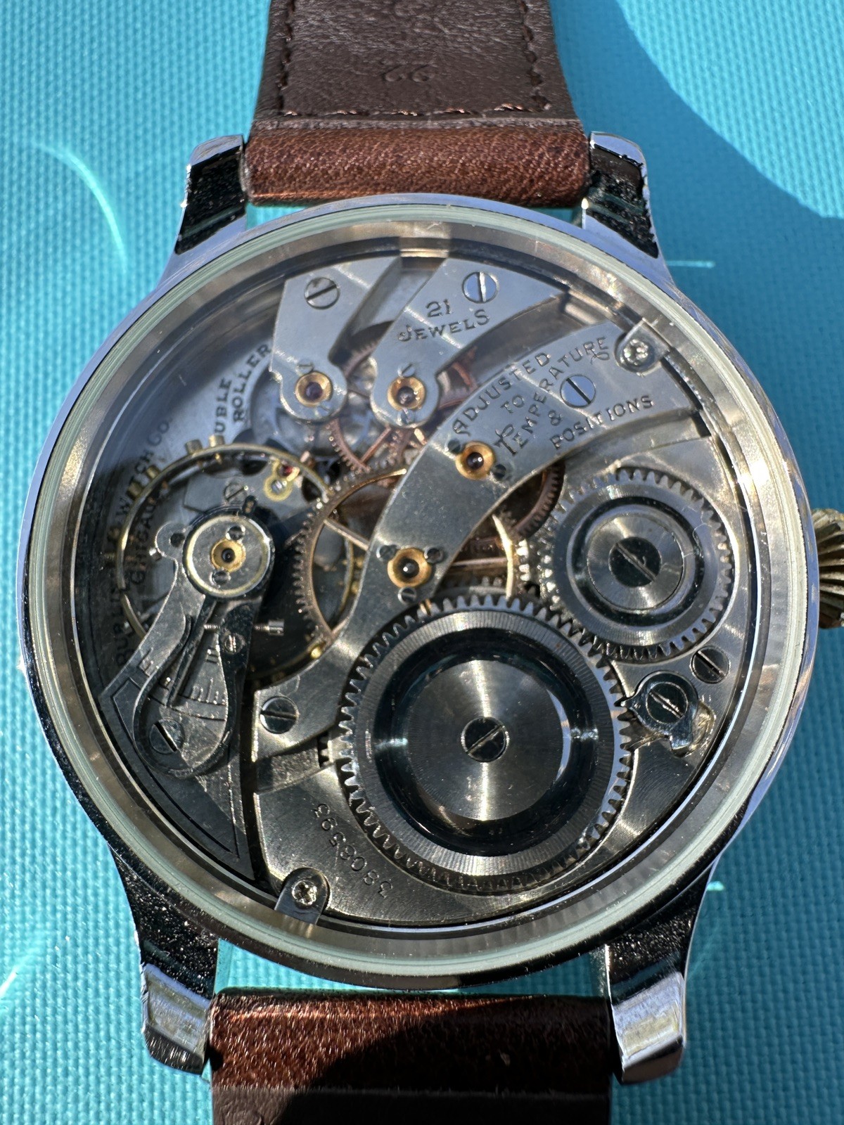 Rare Montgomery Dial Burlington "Chicago" 16s grade 107 21 jewels wristwatch image 2