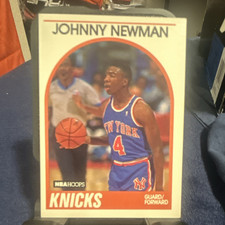 NBA Hoops 1989-90 Johnny Newman #58 New York Knicks Rookie Base Set Card. rookie card picture