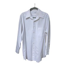 Van Heusen Pinpoint Oxford Button Down Long Sleeve Shirt Size 16 32/33