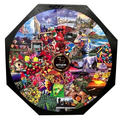 New Springbok 50 Years Commemorative Puzzle 500 Piece Circular Jigsaw Puzzle New