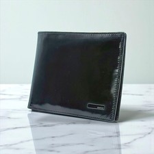 Excellent Condition GUCCI Gucci Bi fold Wallet Leather Genuine Black Unisex