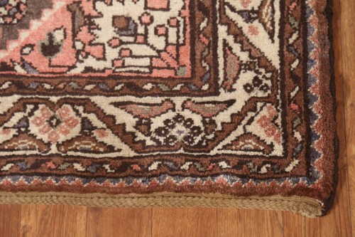Geometrisch Braun Wolle Läufer Teppich 4x10 Handgeknüpft Vintage Traditionell Nomadenteppich - Bild 7 von 21