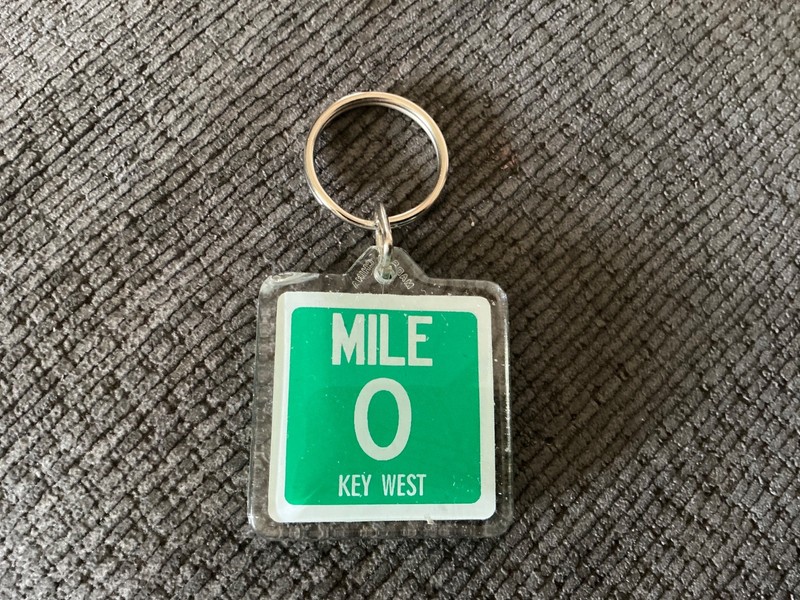 Mile 0 Key West Florida Souvenir Key Ring