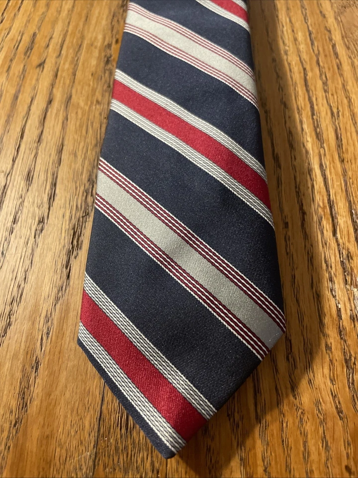 Corbata ajustada vintage años 60 70 Bill Blass BB poliéster rayas para hombre EE. UU. Foto 2 de 4