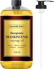 Essentially KateS Frankincense Massage Oil 8 Fl Oz - Knees, Elbows, HIPS, Hands,