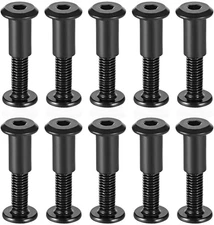 M6x30mm Black Screw Post Binding Bolts 10 Sets 5 16 Hole