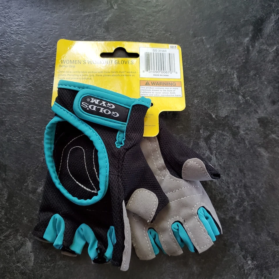 Gold's Gym Women's Green/Black Workout Gloves Size M/L  GG-3156R  NWT - Image 2 of 3
