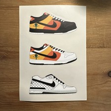 Vintage Nike Sb Promo Sticker Raygun, P-rod, Classic complete set. 