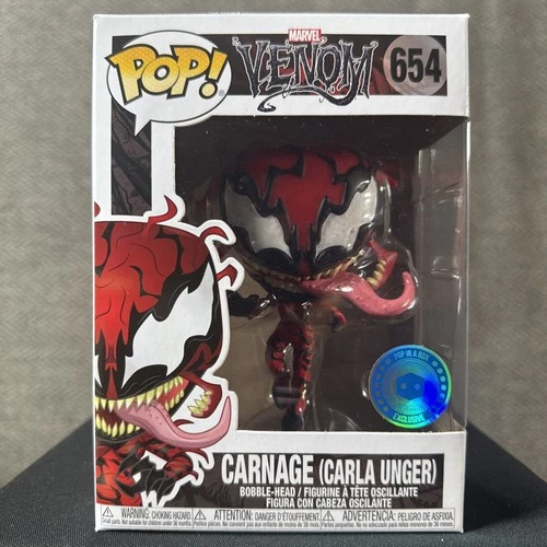 Funko Pop! Marvel Venom #654 Carnage Carla Unger Pop in a Box with Protector
