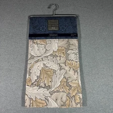 William Morris at Home Window Curtain Panel Pair Acanthus Flint Foliage 50"x96”