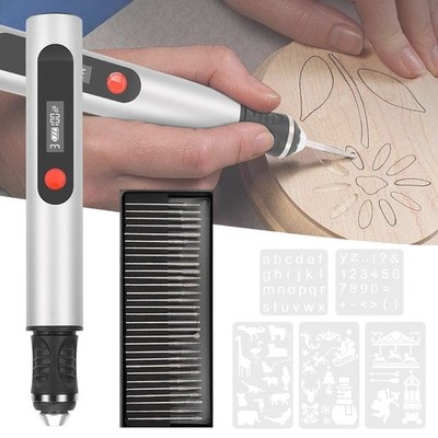 Gravurwerkzeug Gravierstift kabelloser Gravurstift mit 30 Bits variable tragbar