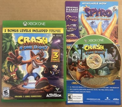 Crash Bandicoot N Sane Trilogy (2018, Microsoft Xbox One) MINT! 1DAY FAST SHIP!