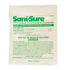 Diversey Sanitizer Sani-Sure Clean Soft Serve Pouch, 100 Each