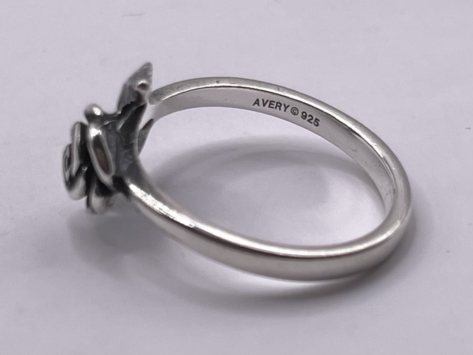 RETIRED James Avery LARGE Version Rose Ring Size … - image 4