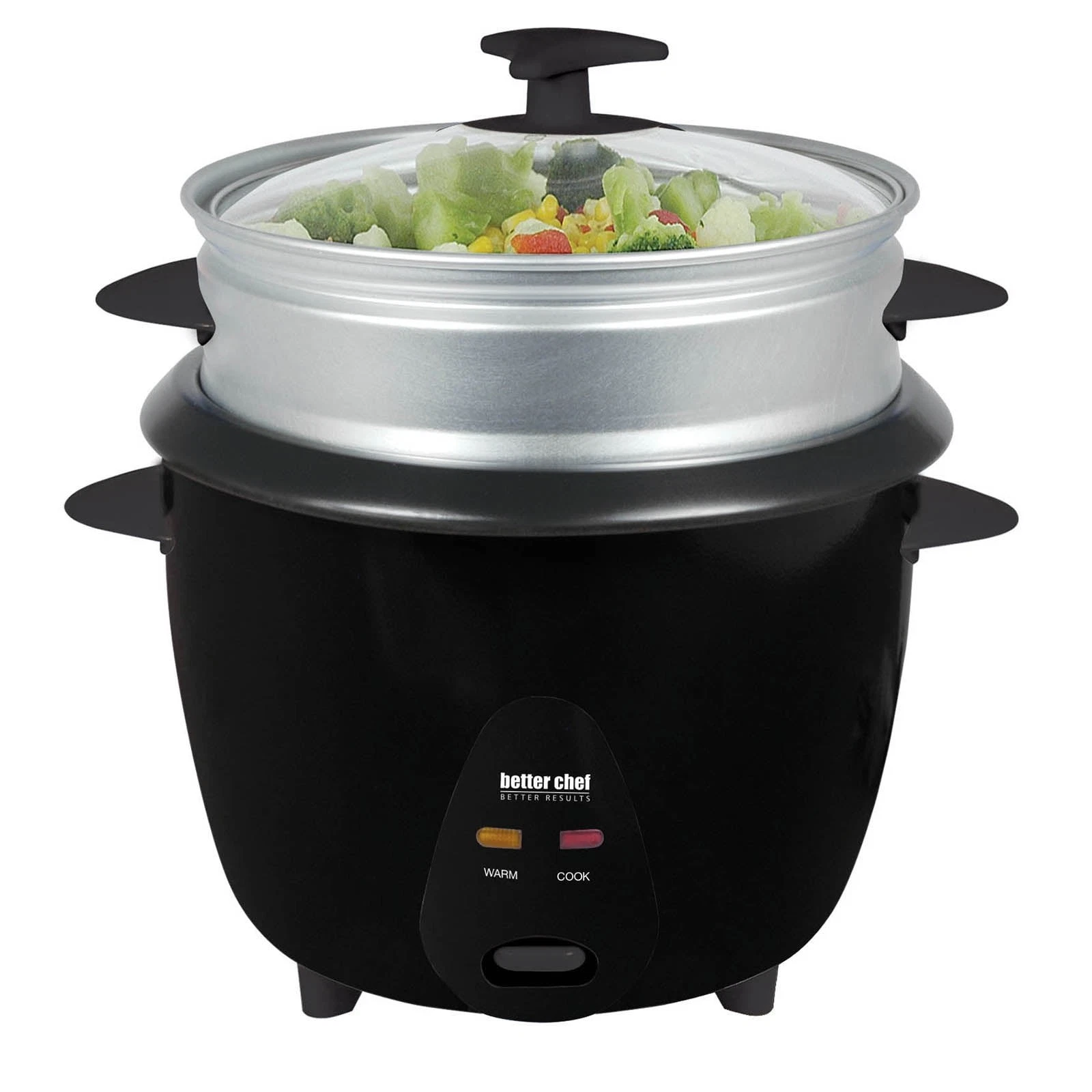 5 Cup Rice Cooker with Steamer Attachment for Healthy Meals