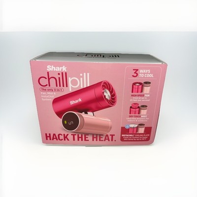 New Shark ChillPill 3-in-1 Personal Cooling System with Fan, Pink