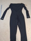 Lucky Label Women’s Black Ribbed Long Sleeve Full-Length Unitard Jumpsuit — photo 4