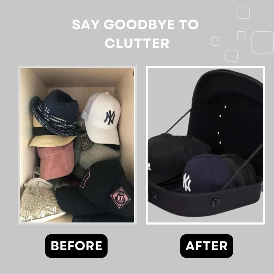 Homiegear Authentic Cap Carrier Case for 14 Caps -Water Resistant Cap Storage - Image 3 of 4